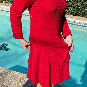 Gorgeous Red Christmas Day Dress- This is the year to sparkle